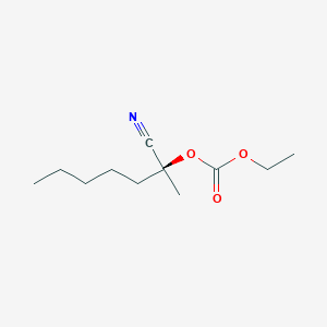 (2S)-2-Cyanoheptan-2-yl ethyl carbonate