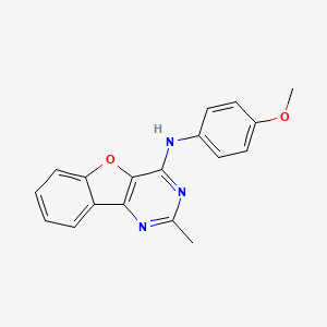 molecular formula C18H15N3O2 B14174880 N-(4-methoxyphenyl)-2-methyl-[1]benzofuro[3,2-d]pyrimidin-4-amine CAS No. 714292-11-2