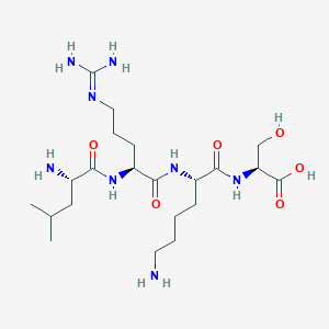 L-Leucyl-N~5~-(diaminomethylidene)-L-ornithyl-L-lysyl-L-serine