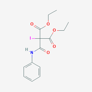 molecular formula C14H16INO5 B14174902 Diethyl iodo(phenylcarbamoyl)propanedioate CAS No. 922179-25-7