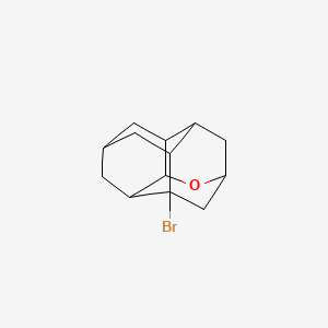 molecular formula C13H17BrO B14174912 6-Bromo-3-oxadiamantane 