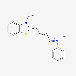 molecular formula C21H21N2S2+ B14174943 3,3'-Diethylthiacarbocyanine CAS No. 18403-49-1