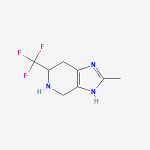 molecular formula C8H10F3N3 B14174945 2-Methyl-6-(trifluoromethyl)-4,5,6,7-tetrahydro-3H-imidazo[4,5-C]pyridine CAS No. 1196156-48-5