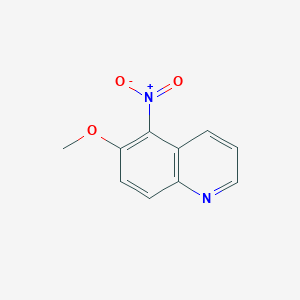 molecular formula C10H8N2O3 B014175 6-甲氧基-5-硝基喹啉 CAS No. 6623-91-2