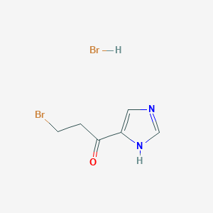 3-bromo-1-(1H-imidazol-5-yl)propan-1-one;hydrobromide