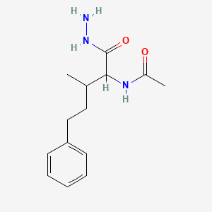 N-Acetylglycine 2-(1-methyl-3-phenylpropyl)hydrazide