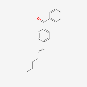 [4-(Hept-1-EN-1-YL)phenyl](phenyl)methanone