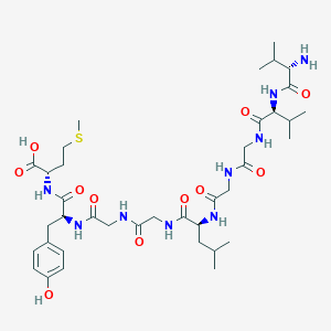 molecular formula C38H61N9O11S B14175049 L-Valyl-L-valylglycylglycyl-L-leucylglycylglycyl-L-tyrosyl-L-methionine CAS No. 921202-47-3