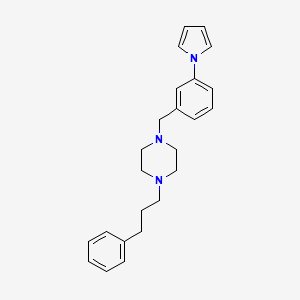 1-(3-Phenylpropyl)-4-{[3-(1H-pyrrol-1-yl)phenyl]methyl}piperazine