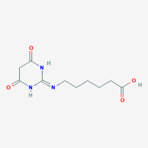 molecular formula C10H15N3O4 B1417507 6-(4,6-二氧代-1,4,5,6-四氢-嘧啶-2-氨基)-己酸 CAS No. 435345-32-7