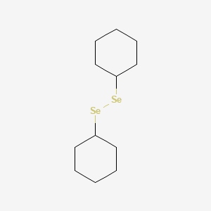 molecular formula C12H22Se2 B14175073 (Cyclohexyldiselanyl)cyclohexane CAS No. 56592-97-3