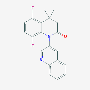 molecular formula C20H16F2N2O B14175081 5,8-Difluoro-4,4-dimethyl-3,4-dihydro-2H-[1,3'-biquinolin]-2-one CAS No. 918646-24-9