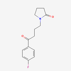 molecular formula C14H16FNO2 B14175088 4'-Fluoro-4-(2-oxo(1-pyrrolidinyl))butyrophenone CAS No. 59921-94-7