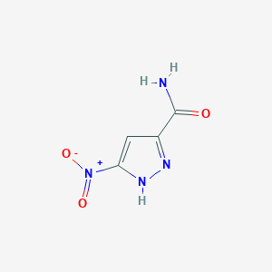 molecular formula C4H4N4O3 B1417513 5-硝基-1H-吡唑-3-甲酰胺 CAS No. 297149-32-7