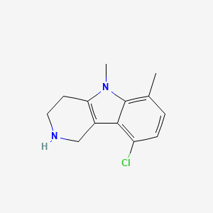 9-Chloro-5,6-dimethyl-2,3,4,5-tetrahydro-1H-pyrido[4,3-b]indole