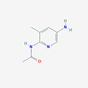 molecular formula C8H11N3O B14175136 N-(5-Amino-3-methylpyridin-2-YL)acetamide CAS No. 1196152-84-7