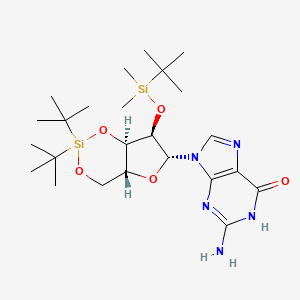 molecular formula C24H43N5O5Si2 B1417514 2'-O-(tert-butyldimethylsilyl)-3',5'-O-(di-tert-butylsilanediyl)guanosine CAS No. 401812-99-5