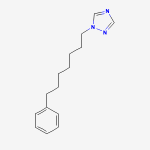 molecular formula C15H21N3 B14175151 1-(7-Phenylheptyl)-1H-1,2,4-triazole CAS No. 919800-81-0