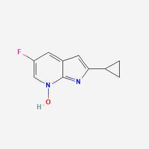 molecular formula C10H9FN2O B14175152 1H-Pyrrolo[2,3-b]pyridine, 2-cyclopropyl-5-fluoro-, 7-oxide 