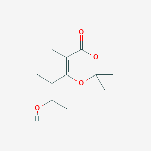 6-(3-Hydroxybutan-2-yl)-2,2,5-trimethyl-2H,4H-1,3-dioxin-4-one