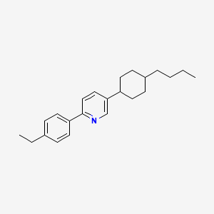 molecular formula C23H31N B14175161 5-(4-Butylcyclohexyl)-2-(4-ethylphenyl)pyridine CAS No. 5838-99-3