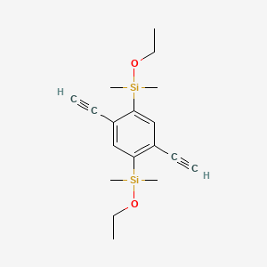 (2,5-Diethynyl-1,4-phenylene)bis[ethoxy(dimethyl)silane]