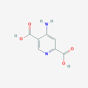 molecular formula C7H6N2O4 B14175217 4-Aminopyridine-2,5-dicarboxylic acid CAS No. 1260667-31-9