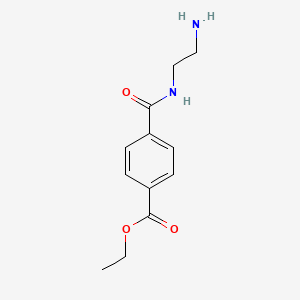 molecular formula C12H16N2O3 B14175241 Ethyl 4-[(2-aminoethyl)carbamoyl]benzoate CAS No. 919771-78-1