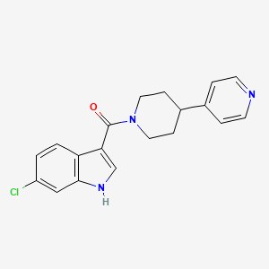 (6-Chloro-1H-indol-3-yl)[4-(pyridin-4-yl)piperidin-1-yl]methanone