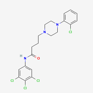 4-[4-(2-Chlorophenyl)piperazin-1-yl]-N-(3,4,5-trichlorophenyl)butanamide