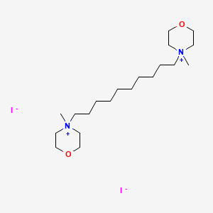 molecular formula C20H42I2N2O2 B14175270 Morpholinium, 4,4'-decamethylenebis(4-methyl-, diiodide CAS No. 64039-03-8