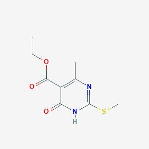B1417528 Ethyl 4-methyl-2-(methylthio)-6-oxo-1,6-dihydropyrimidine-5-carboxylate CAS No. 344361-90-6