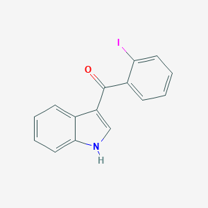 molecular formula C15H10INO B141753 1H-吲哚-3-基-(2-碘苯基)甲酮 CAS No. 53904-15-7