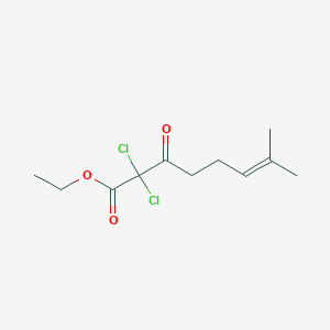 Ethyl 2,2-dichloro-7-methyl-3-oxooct-6-enoate