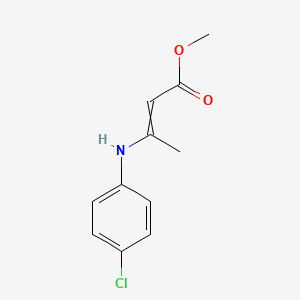 molecular formula C11H12ClNO2 B14175319 Methyl 3-(4-chloroanilino)but-2-enoate CAS No. 920312-68-1