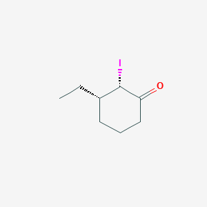 molecular formula C8H13IO B14175355 (2S,3S)-3-Ethyl-2-iodocyclohexan-1-one CAS No. 921770-64-1