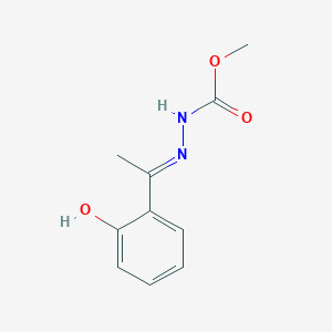 B1417536 N'-[(1E)-1-(2-hydroxyphenyl)ethylidene]methoxycarbohydrazide CAS No. 1199787-75-1
