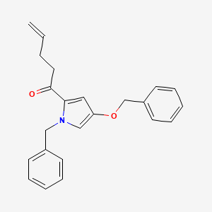 1-[1-Benzyl-4-(benzyloxy)-1H-pyrrol-2-yl]pent-4-en-1-one