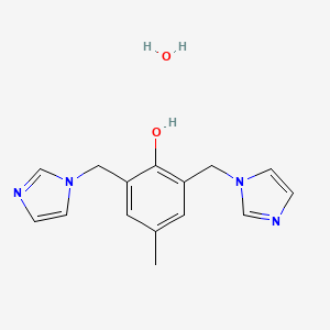 2,6-Bis(imidazol-1-ylmethyl)-4-methylphenol monohydrate