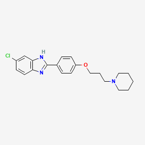 6-Chloro-2-{4-[3-(piperidin-1-yl)propoxy]phenyl}-1H-benzimidazole