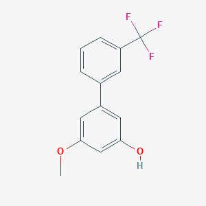 molecular formula C14H11F3O2 B14175376 3-Methoxy-5-(3-trifluoromethylphenyl)phenol CAS No. 1261999-95-4