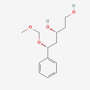 molecular formula C13H20O4 B14175384 (3R,5R)-5-(Methoxymethoxy)-5-phenylpentane-1,3-diol CAS No. 923037-07-4