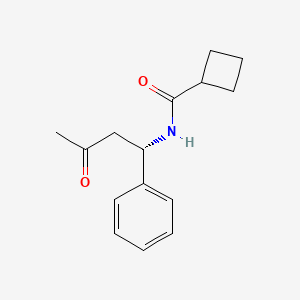 molecular formula C15H19NO2 B14175385 N-[(1S)-3-oxo-1-phenylbutyl]cyclobutanecarboxamide CAS No. 917807-05-7