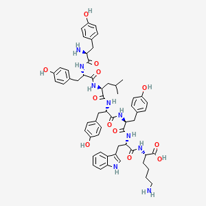 molecular formula C59H71N9O12 B14175396 L-Tyrosyl-L-tyrosyl-L-leucyl-L-tyrosyl-L-tyrosyl-L-tryptophyl-L-lysine CAS No. 915146-74-6