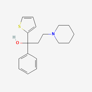 molecular formula C18H23NOS B14175398 1-Phenyl-3-(piperidin-1-yl)-1-(thiophen-2-yl)propan-1-ol CAS No. 1227-98-1