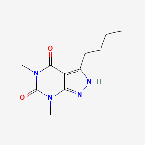 3-Butyl-5,7-dimethyl-2H-pyrazolo[3,4-d]pyrimidine-4,6(5H,7H)-dione