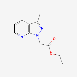 Ethyl (3-methyl-1H-pyrazolo[3,4-b]pyridin-1-yl)acetate