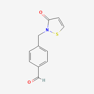 4-[(3-Oxo-1,2-thiazol-2(3H)-yl)methyl]benzaldehyde