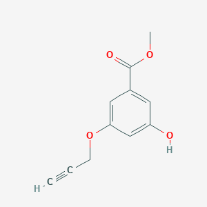 molecular formula C11H10O4 B14175453 Methyl 3-hydroxy-5-prop-2-ynoxybenzoate CAS No. 929102-04-5