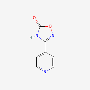 B1417546 1,2,4-Oxadiazol-5(2H)-one, 3-(4-pyridinyl)- CAS No. 102227-52-1